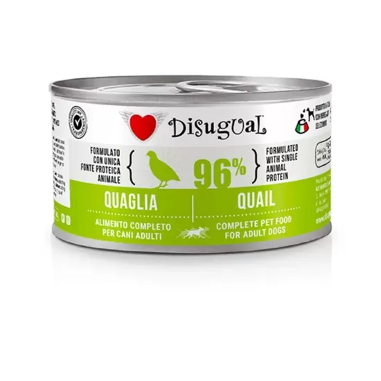 DISUGUAL MonoProtein konservi suņiem ar paipalas gaļu 150g